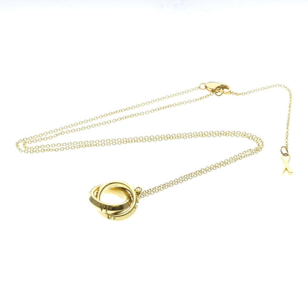 Tiffany & Co. Atlas X Closed Interlocking Pendant 18K Yellow Gold